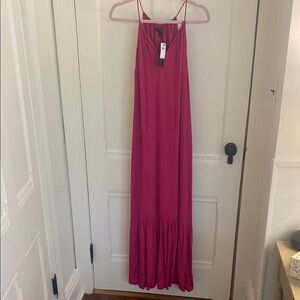 Banana Republic Hot Pink Maxi Dress, size Medium, New with tags